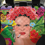Frida Kahlo Serape Print Pet Car Back Seat Cover