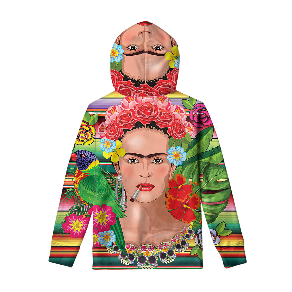 Frida Kahlo Serape Print Pullover Hoodie