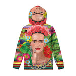 Frida Kahlo Serape Print Pullover Hoodie