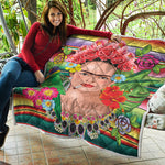 Frida Kahlo Serape Print Quilt