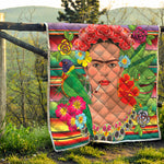Frida Kahlo Serape Print Quilt