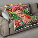 Frida Kahlo Serape Print Quilt