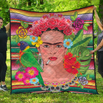 Frida Kahlo Serape Print Quilt