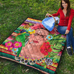 Frida Kahlo Serape Print Quilt