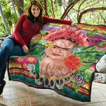 Frida Kahlo Serape Print Quilt