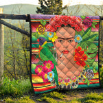 Frida Kahlo Serape Print Quilt