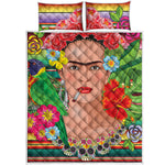 Frida Kahlo Serape Print Quilt Bed Set