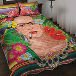 Frida Kahlo Serape Print Quilt Bed Set