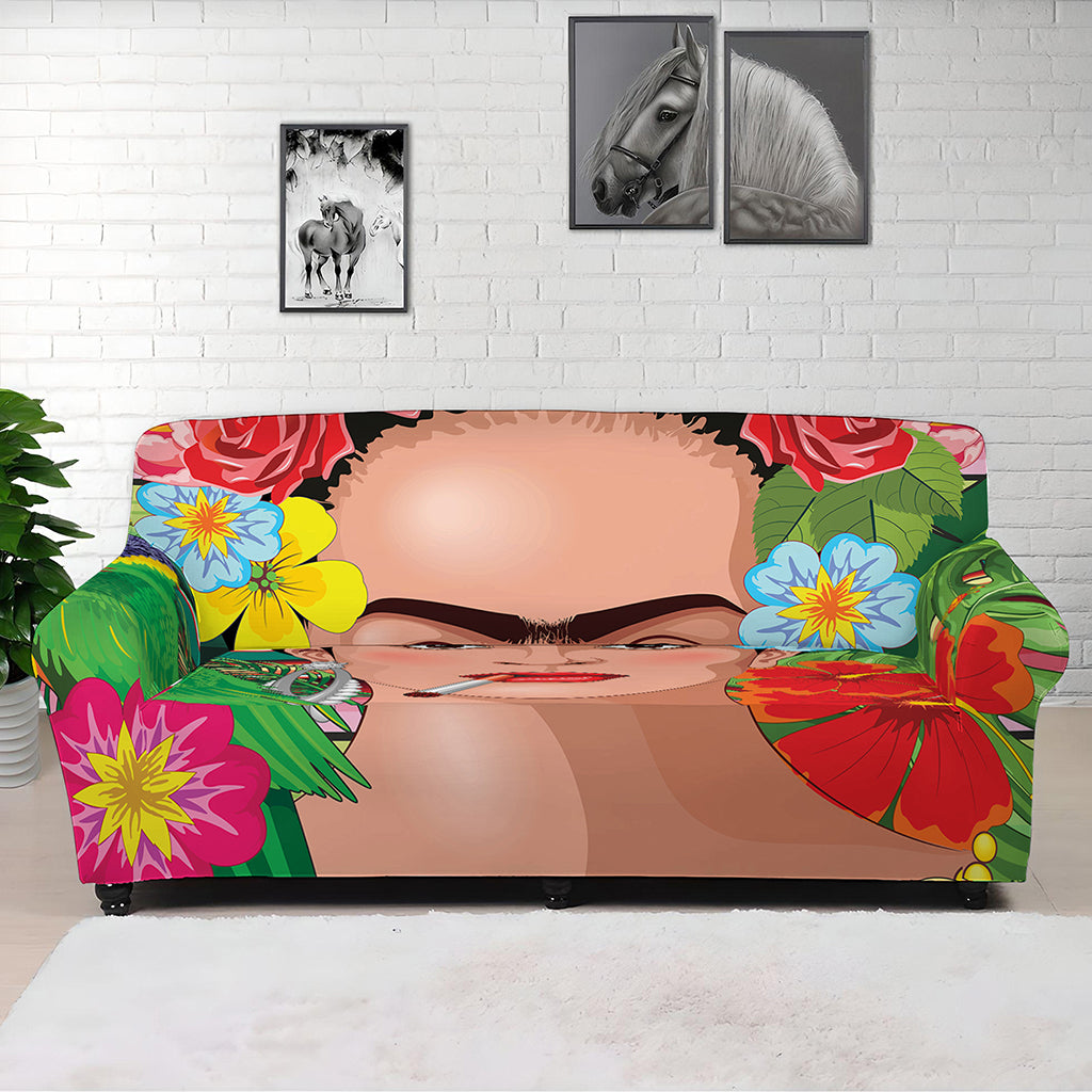 Frida Kahlo Serape Print Sofa Cover