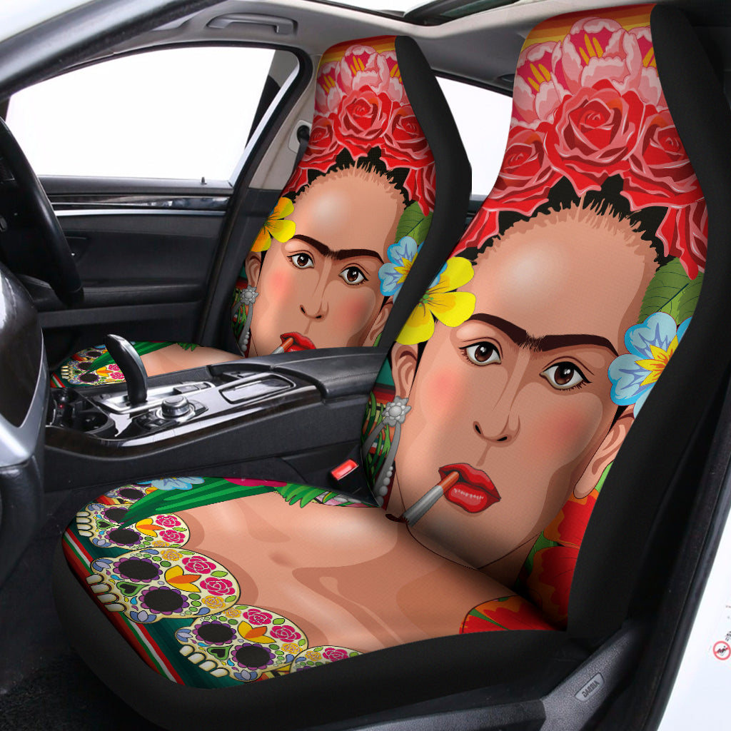 Frida Kahlo Serape Print Universal Fit Car Seat Covers