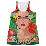 Frida Kahlo Serape Print Women's Racerback Tank Top