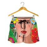 Frida Kahlo Serape Print Women's Shorts