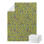 Frog Faces Pattern Print Blanket