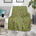 Frog Faces Pattern Print Blanket