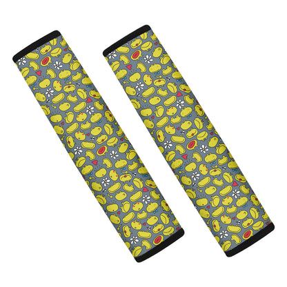Frog Faces Pattern Print Car Seat Belt Covers