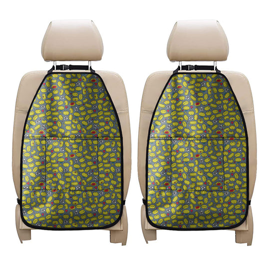 Frog Faces Pattern Print Car Seat Organizers