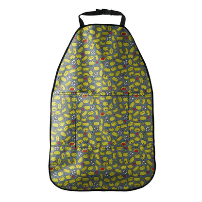 Frog Faces Pattern Print Car Seat Organizers