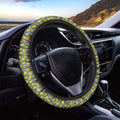 Frog Faces Pattern Print Car Steering Wheel Cover