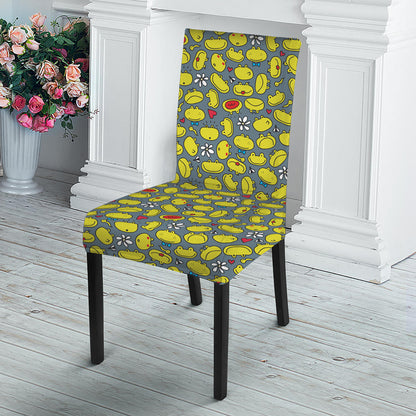 Frog Faces Pattern Print Dining Chair Slipcover