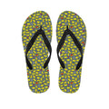 Frog Faces Pattern Print Flip Flops