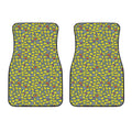 Frog Faces Pattern Print Front Car Floor Mats