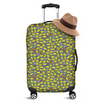 Frog Faces Pattern Print Luggage Cover