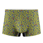 Frog Faces Pattern Print Men's Boxer Briefs