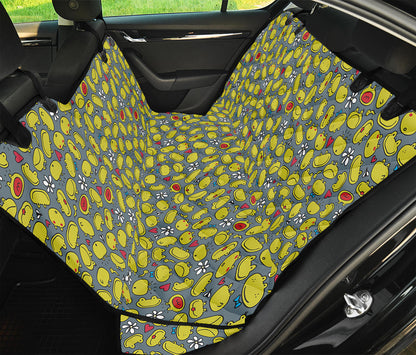 Frog Faces Pattern Print Pet Car Back Seat Cover