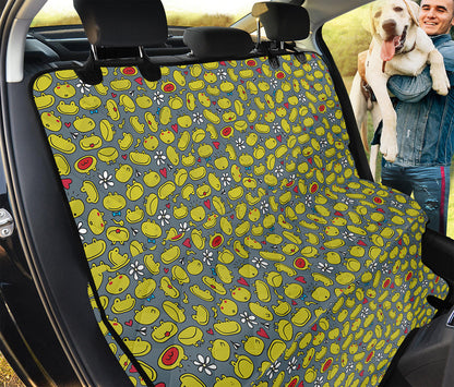 Frog Faces Pattern Print Pet Car Back Seat Cover