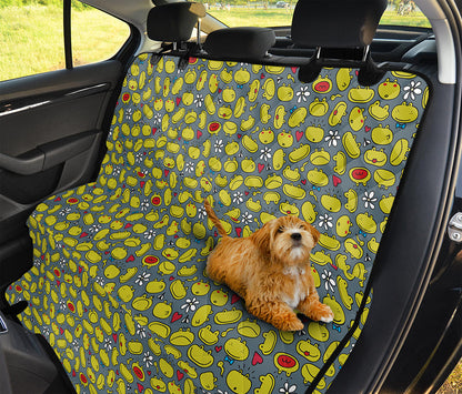 Frog Faces Pattern Print Pet Car Back Seat Cover