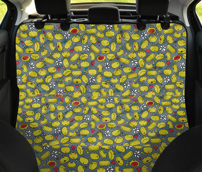 Frog Faces Pattern Print Pet Car Back Seat Cover