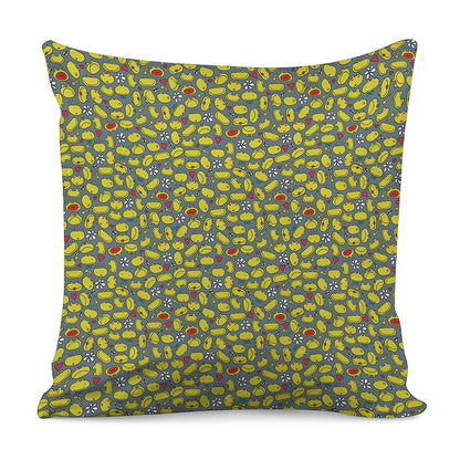 Frog Faces Pattern Print Pillow Cover