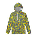 Frog Faces Pattern Print Pullover Hoodie