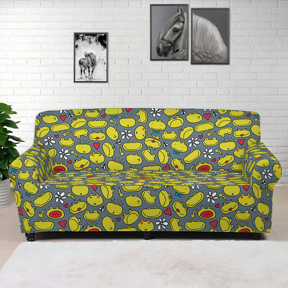 Frog Faces Pattern Print Sofa Cover
