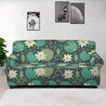 Frogs And Water Lilies Pattern Print Sofa Cover