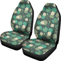Frogs And Water Lilies Pattern Print Universal Fit Car Seat Covers