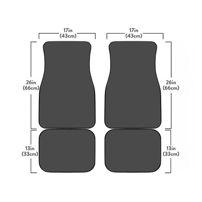 Reiki And The 7 Chakras Pattern Print Front and Back Car Floor Mats
