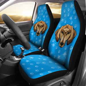 Blue Dachshund Universal Fit Car Seat Covers