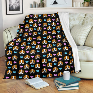 Lovely Beagle Cartoon Pattern Blanket