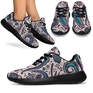 Summer Surfing Pattern Print Walking Shoes