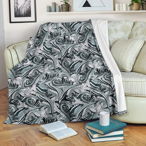 Grey Funky Pattern Blanket