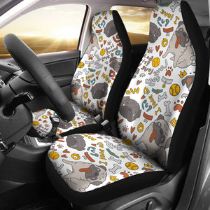 I Love My Pug Universal Fit Car Seat Covers