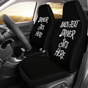 Driver Sits Here (Right) Universal Fit Car Seat Covers