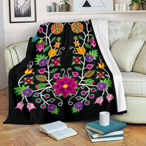Floral Beadwork Blanket