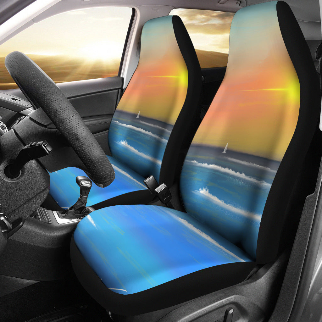 Sunset Ocean View Universal Fit Car Seat Covers