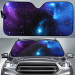 Dark Purple Blue Galaxy Space Print Car Windshield Sun Shade