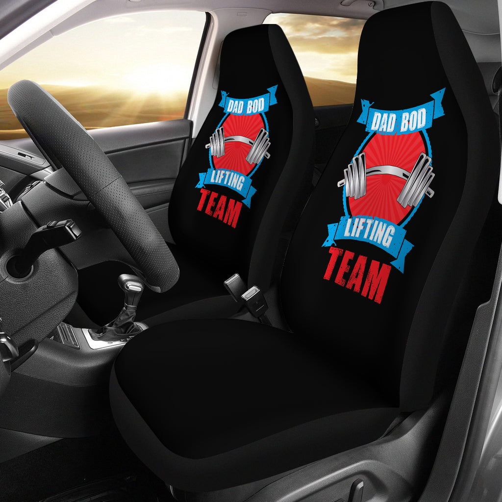 Dad Bod Lifting Team Universal Fit Car Seat Covers