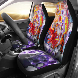 Abstract Colorful Painting Universal Fit Car Seat Covers