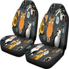 Funny Cartoon Cats Universal Fit Car Seat Covers