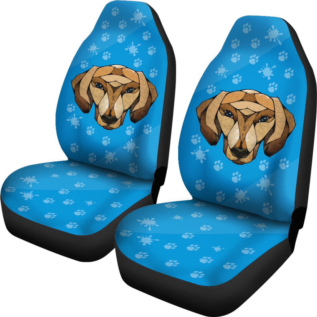 Blue Dachshund Universal Fit Car Seat Covers